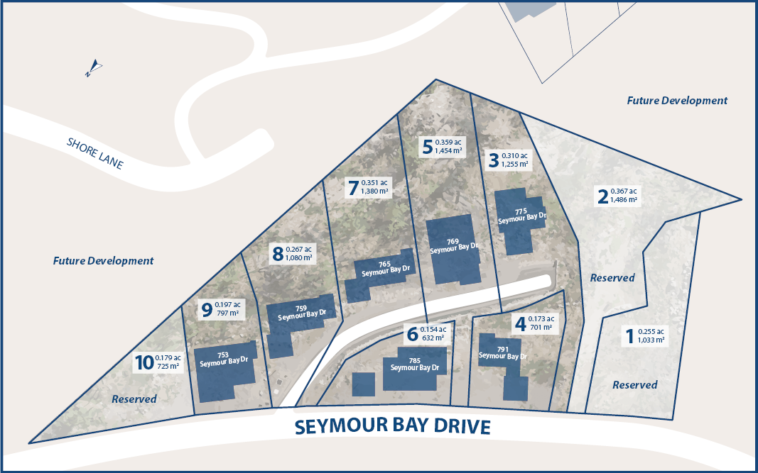 Site-Map-Lots-For-Sale-Seymour-Bay-Drive